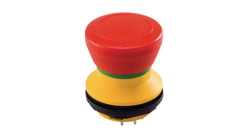 Emergency-stop Button, 2 Break Contacts (NC)/1 Make Contact (NO), IP65/67