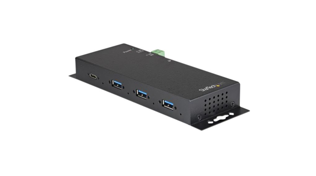 Industrieller USB-Hub mit ESD- und Überspannungsschutz, 4x USB-A-Buchse / USB-C-Buchse, 3.1, 10Gbps