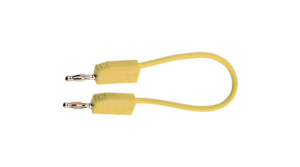 Test Lead, Nickel-Plated, 450mm, Yellow