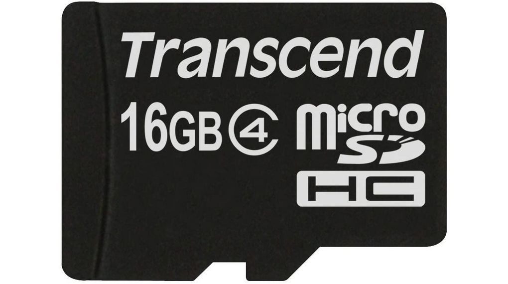 Memory Card, microSD, 16GB, Black