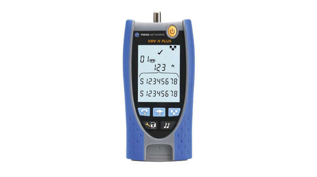 Cable Tester with Bluetooth, Backlit LCD, RJ11 / RJ45 / F
