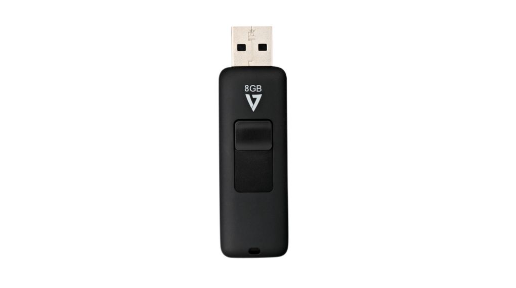 USB-Stick, 8GB, USB 2.0, Schwarz