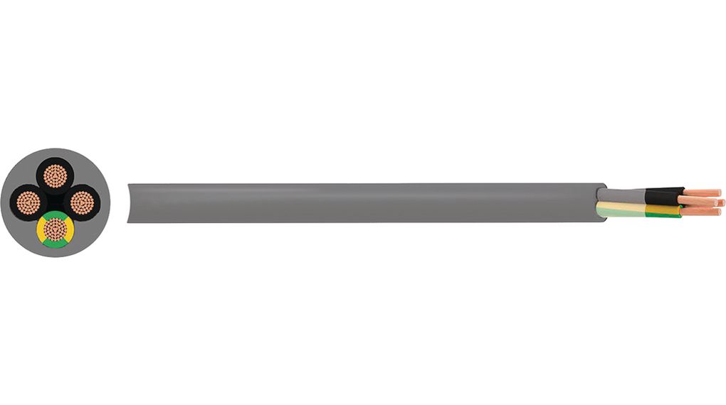 Multicore Cable, YY Unshielded, Polyurethane (PUR)x 1.5mm², 50m, Grey