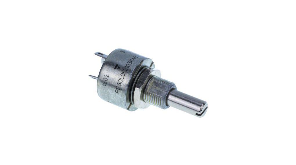 10kOhm Rotary Potentiometer 1-Gang Panel Mount, PE30L0FL103KAB
