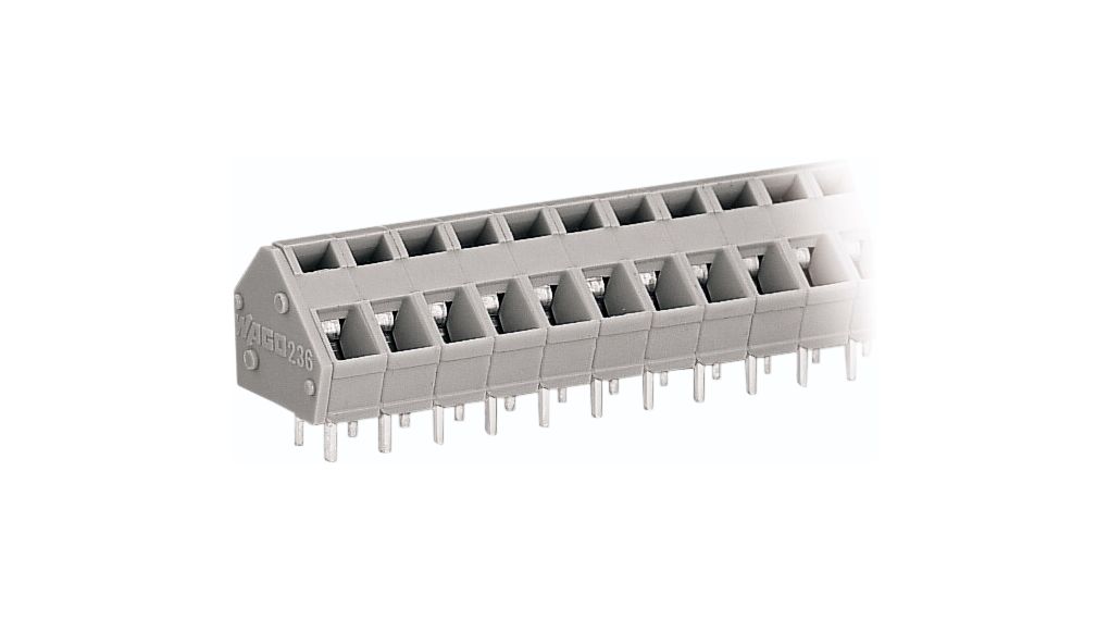 Wire-To-Board Terminal Block, THT, 5.08mm Pitch, 45 °, Cage Clamp, 4 Poles