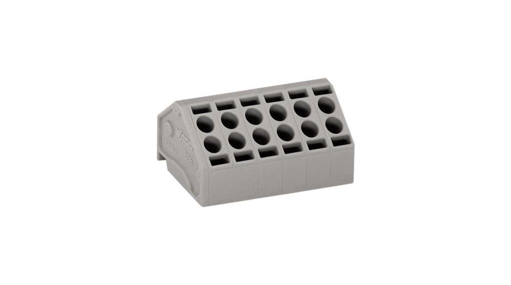 2-conductor PCB Terminal Block, THT, 5mm Pitch, Horizontal, Cage Clamp, 5 Poles