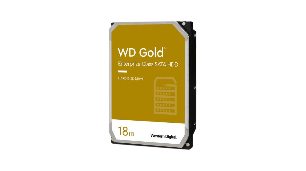 Festplattenlaufwerk, WD Gold, 3.5", 18TB, SATA III