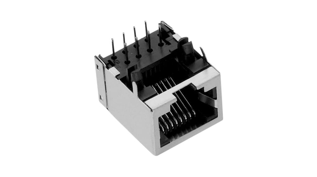 WR-MJ Modular Jack, RJ45, CAT5, 8 Positions, 8 Contacts, Shielded