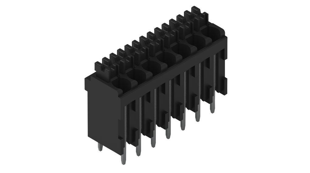 PCB Terminal Block, THT, 3.5mm Pitch, Straight, Push-In, 7 Poles