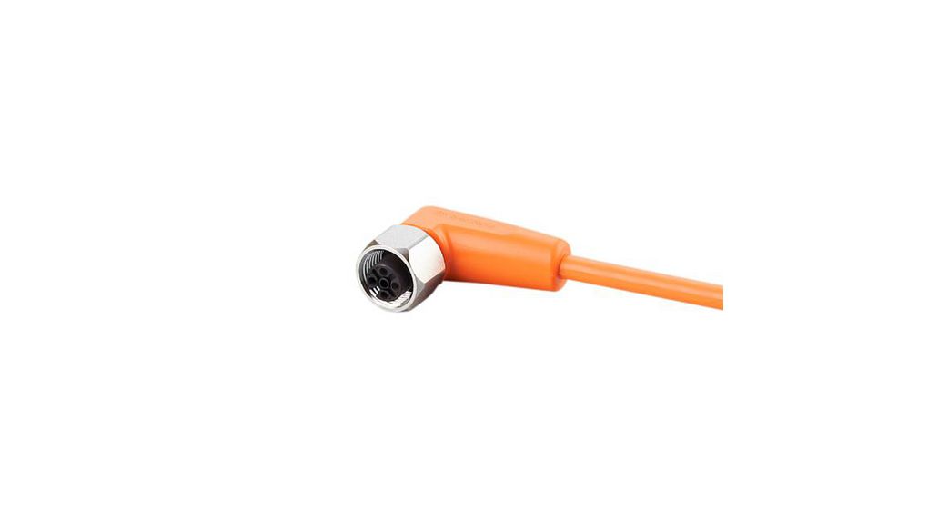 ifm electronic Right Angle Female 1 way M12 to Unterminated Sensor Actuator Cable, 20m Geleiders