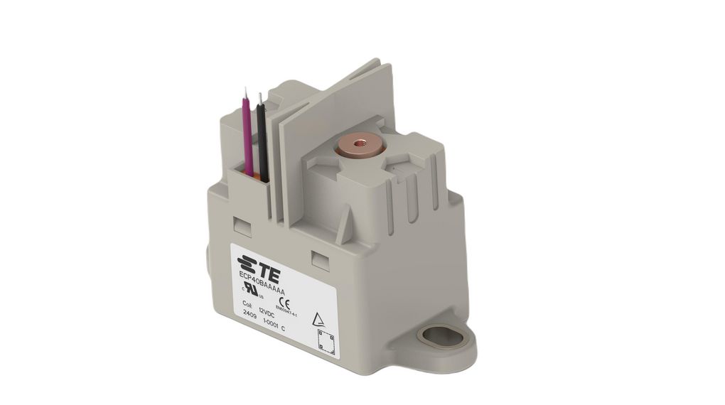 ECP40B Contactor, 12 V dc Coil, 1-Pole, 40 A, 3 W, 1 NO, 1500V