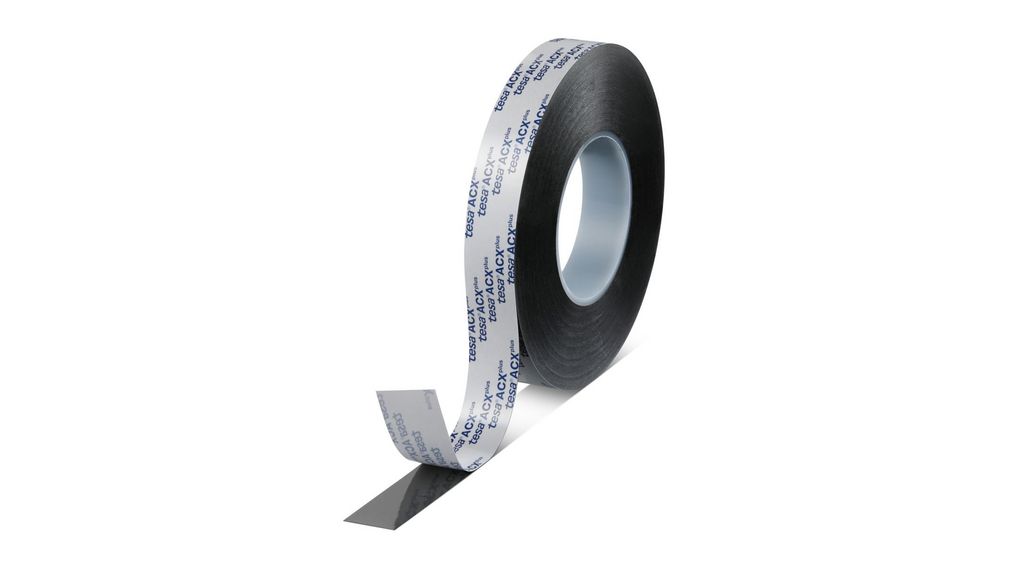 Black Foam Tape, 25mm x 25m, 0.50mm Thick Black