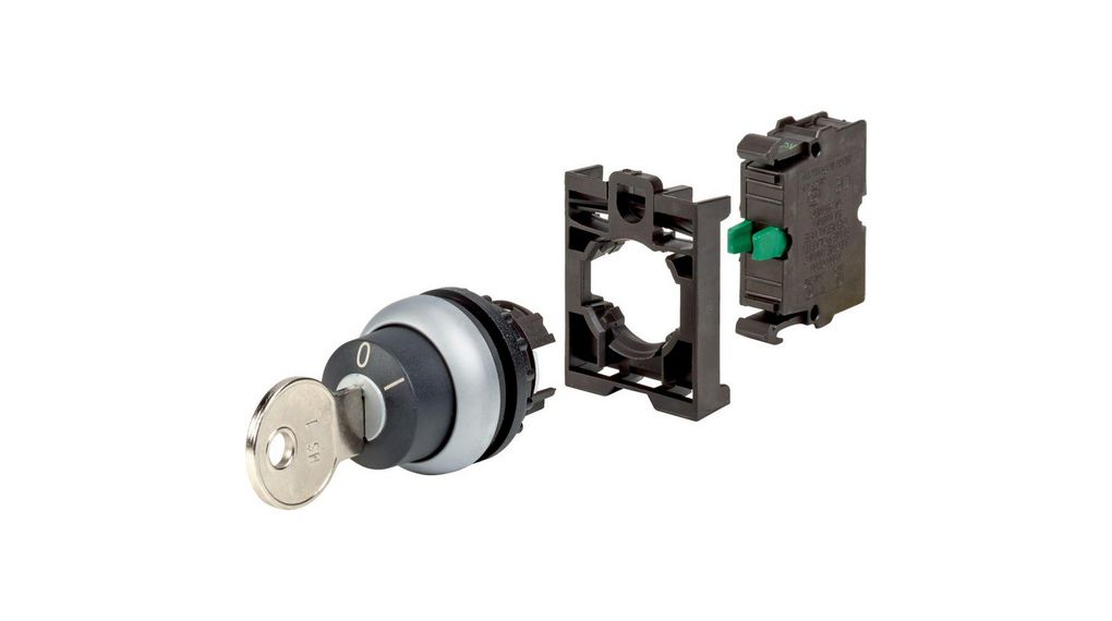 Eaton IP66 Key Switch, 1 NO, 6A 2-Way Standard-Key