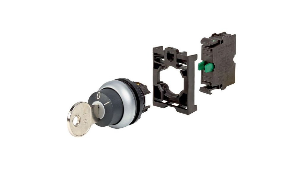 Eaton IP66 Key Switch, 1 NO, 6A 2-Way Standard-Key