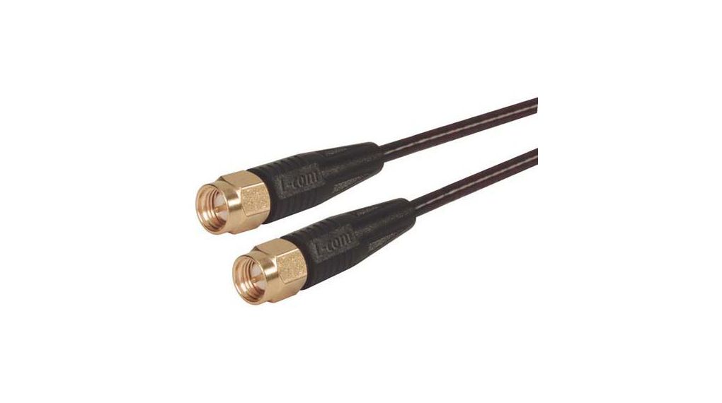 CC174 Series Male Plug to Male SMA, 5 ft 50 Ohm Polyvinyl Chloride (PVC) 50Ohm Schwarz