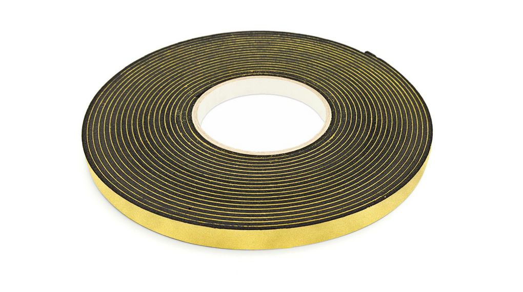 Black Foam Tape, 12mm x 10m, 2mm Thick 12mm x 10m Svart