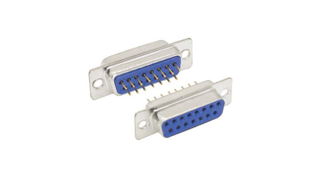 L-Com SD-15 15 Way Straight Screw D-Sub ConnectorFemale, with Jack Screw