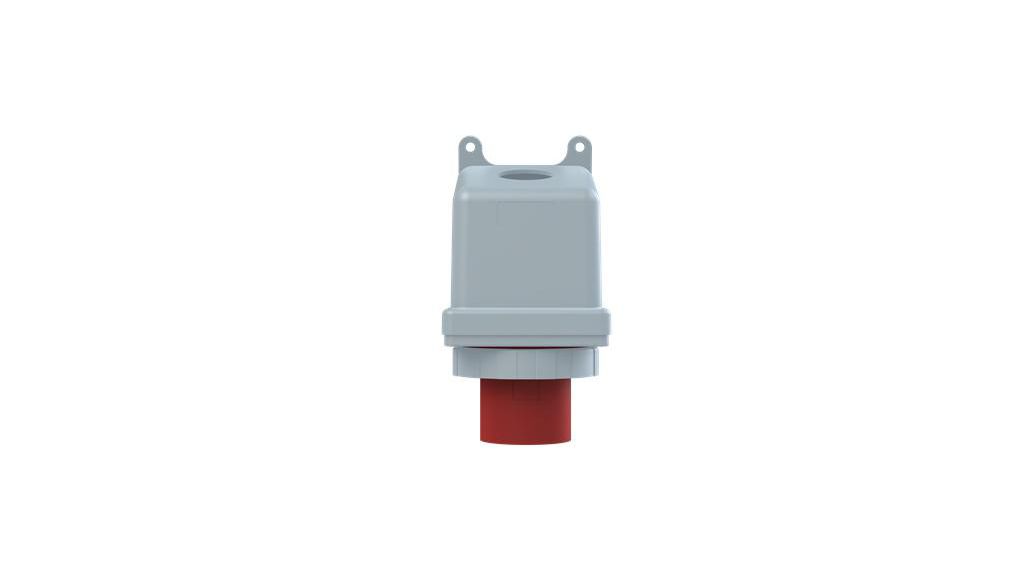 125A, 2CMA1 IP67, IP69 Red Wall 3+N+E Industrial Power Connector No, 415 V, Rouge, 3PNE, Montage mural, , IP67 / IP69, 415V