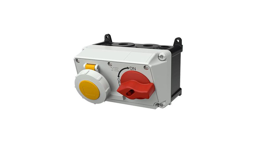 7620 | Mennekes MENNEKES, 110 V Yes IP67 Industrial Interlock 3 ...