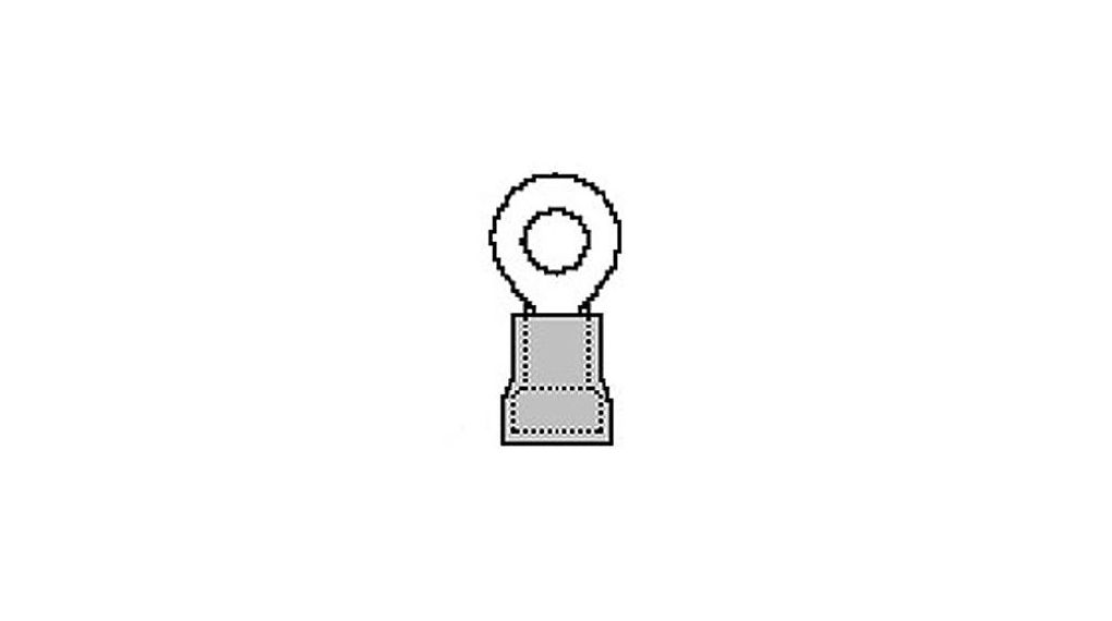 19073-0010 | Molex , 19073 Insulated Ring Terminal, M3.5 Stud Size, Red ...