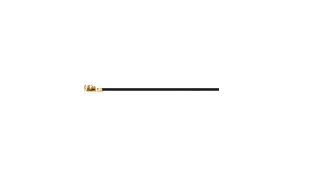 CAB.01065 Series, 100 mm, 0.81 Coax Coaxial, Unterminated 0.81mm Black