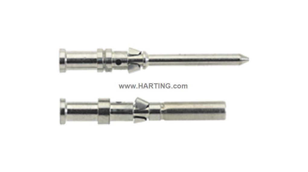 HARTING Han D Male Crimp Contact10A Minimum Wire Size 0.14 mm² Maximum Wire Size 0.37 mm² for use with Conector de Lot de 25 pièces
