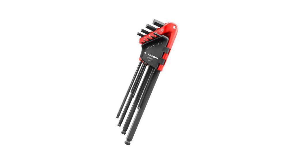 83S.JP9AL | Facom 9 piece L Shape Metric Hex Key Set, 1.5 - 2 - 2.5 - 3 ...