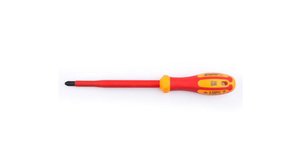 Phillips Insulated Screwdriver, PH3 Tip, 150mm Blade, VDE/1000V, 270mm Overall