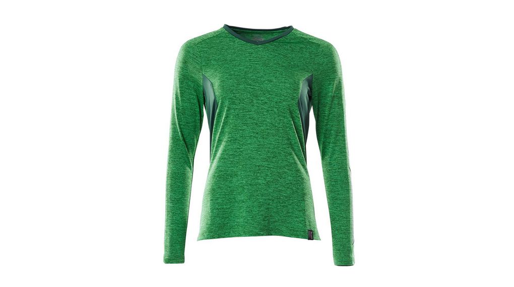 Green 55% Coolmax Pro, 45% Polyester Long Sleeve T-ShirtL, L, Coolmax Pro / Polyester, Green
