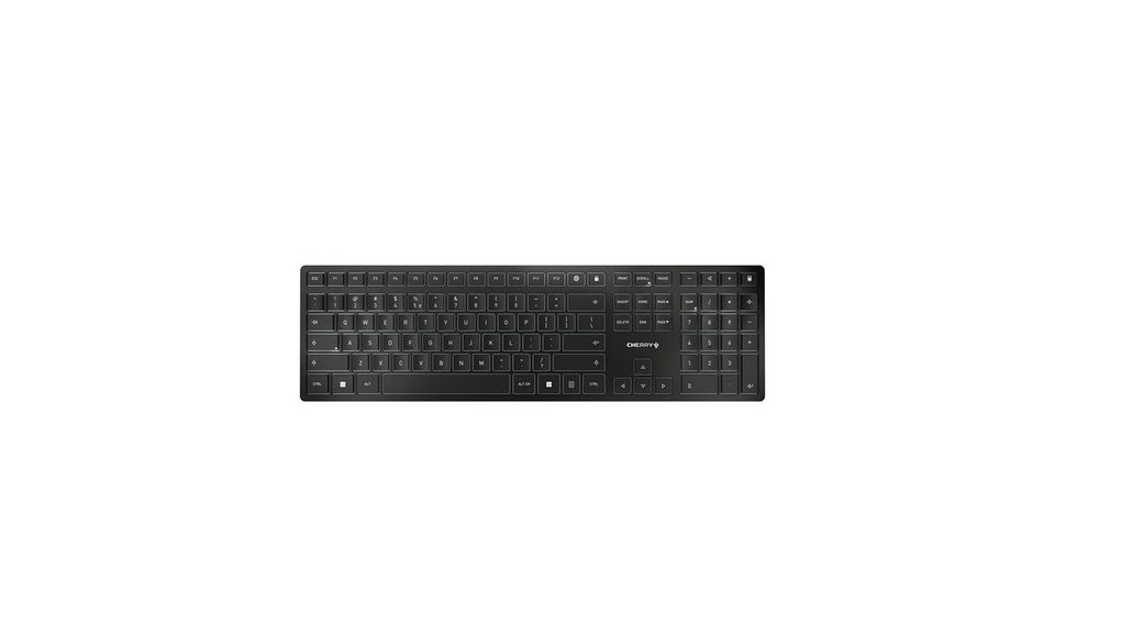 Cherry CHERRY KW 9100 SLIM Wireless USB, Wireless Keyboard, AZERTY (France), Black