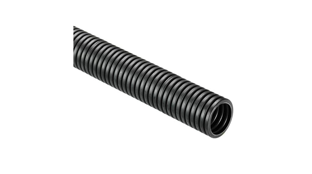 Flexible Conduit, 7mm Nominal Diameter, Nylon 6, Black