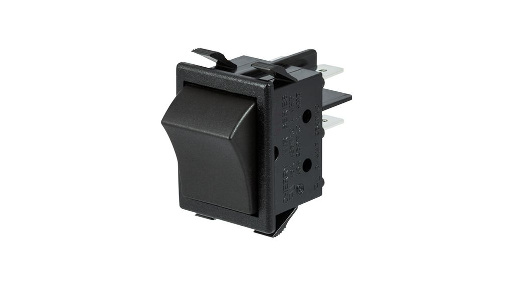 Rocker Switch, 16 A, 2NO, 250V, ON-OFF, Black