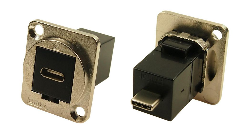 Connettore USB 2.0 Da Pannello Tipo A A A – Cliff CP30207N/NX Passante