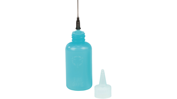 ESD Flux Bottle 60 ml, 60 ml:n juoksutepullo ja paksu neula
