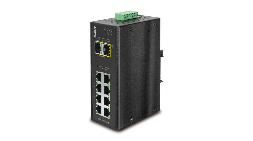 IGS-10020MT, Planet Ethernet Switch, RJ45 Ports 8, Fibre Ports 2SFP,  1Gbps, Managed