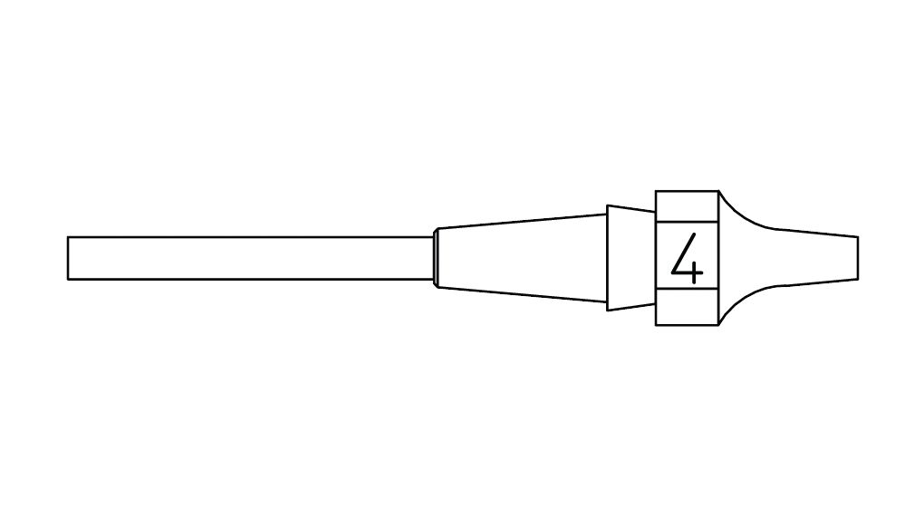 Avloddingsspiss XDSL Avloddingsdyse 2.5mm