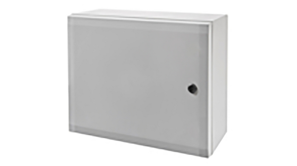 Cabinet, Polycarbonate, 1-point locking,Hinges on the short side, 200x300x150mm, Light Grey, IP66