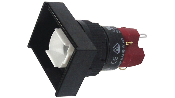 Osvětlený tlačítkový spínač Funkce aretace 1NO + 1NC 250 VAC/DC Žádný