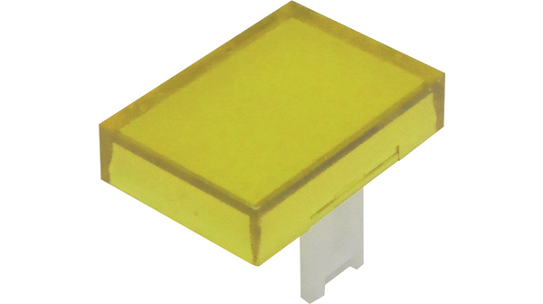 Cap Rectangular Yellow Plastic D16 Series Switches