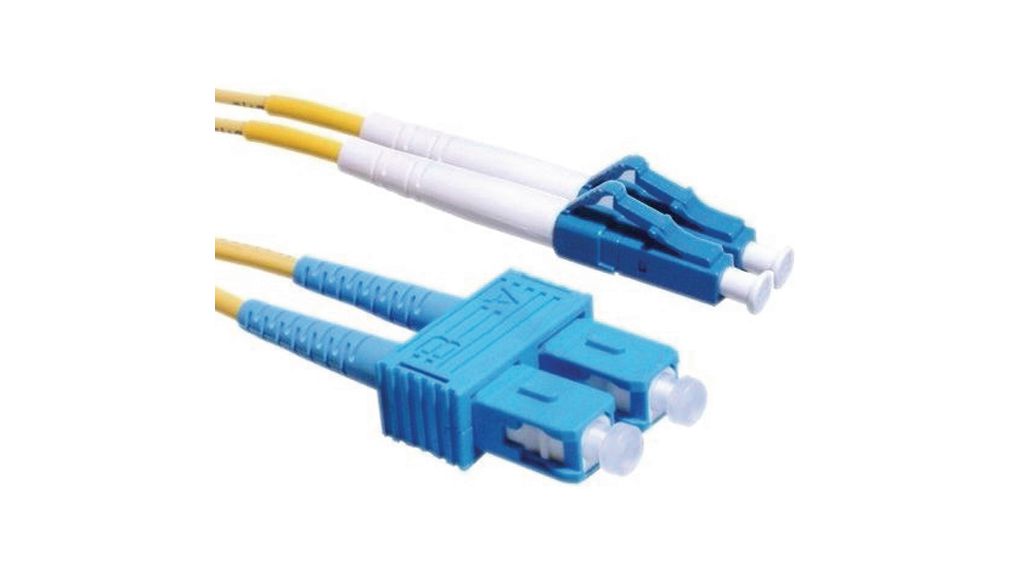 Fiberoptisk kabelenhet 9/125 um OS1 Dupleks LC - SC 2m