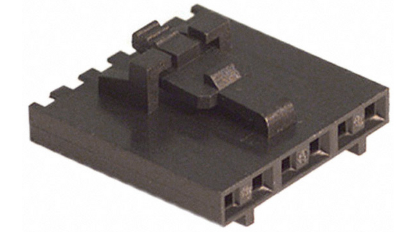 Gehäuse, Buchse, Raster - 2.54 mm, Pole - 6, Reihen - 1, Polyesterlegierung, Packung à 10 Stück