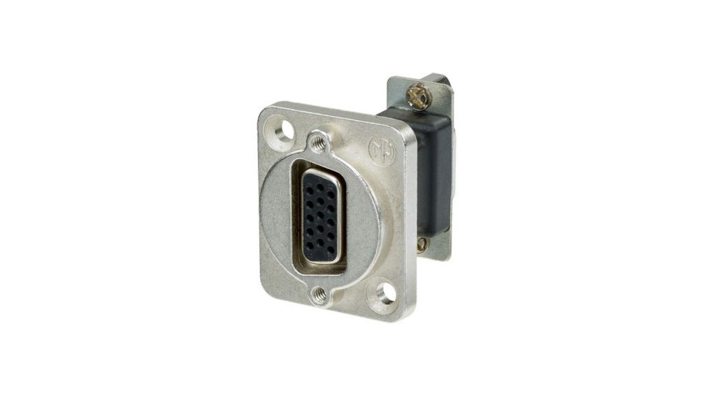 NADB15FF | Neutrik D-Sub Feedthrough, D-Sub 15-Pin Socket - D-Sub 15 ...
