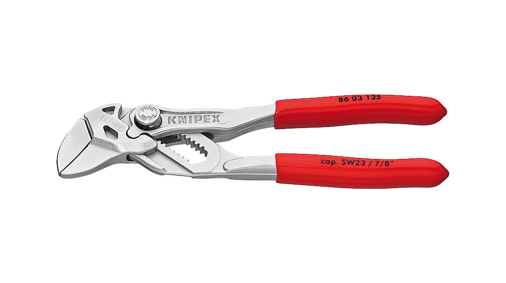 Water Pump Pliers, Angled, Push Button, 23mm, 125mm