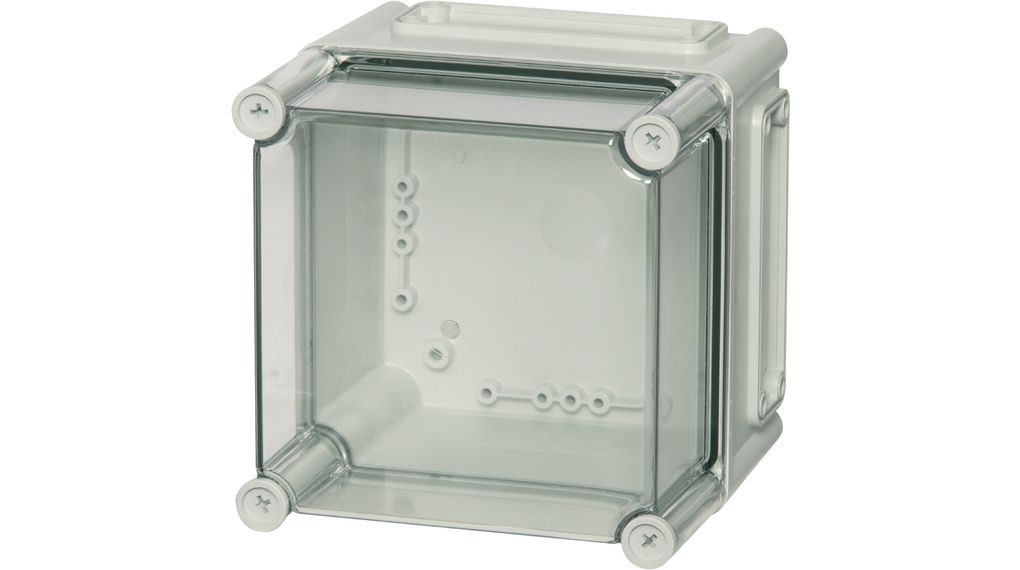 Boîtier EK 190x190x180mm Gris / transparent Polycarbonate IP66 / IP67