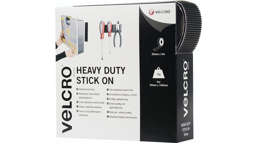 organisere Som svar på håndflade VEL-EC60243 | VELCRO® Heavy Duty Stick On Tape, 50mm x 5m, Schwarz |  Distrelec Deutschland