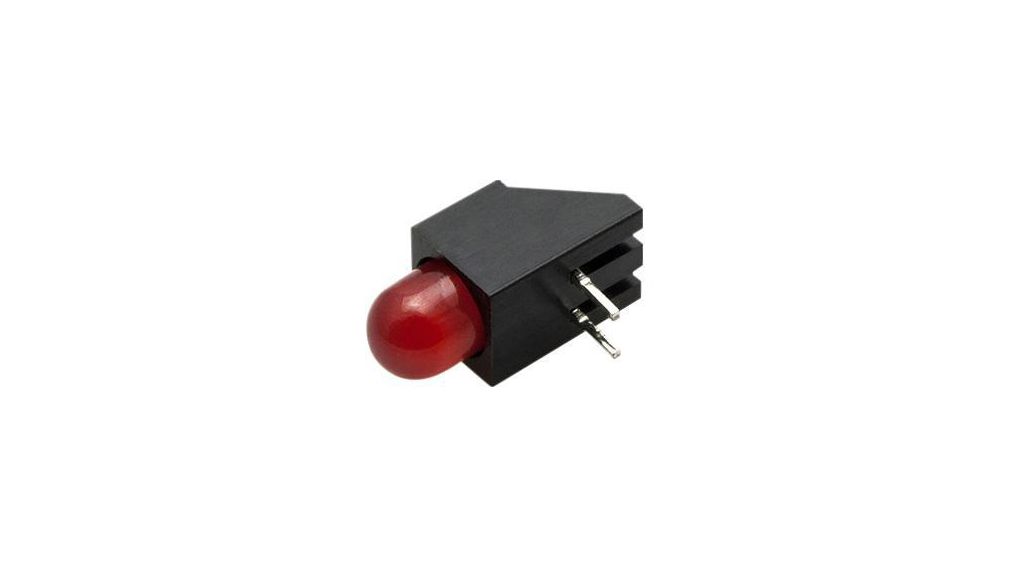 LED dioda pro desku plošných spojů 5mm Červená 45mcd 660nm