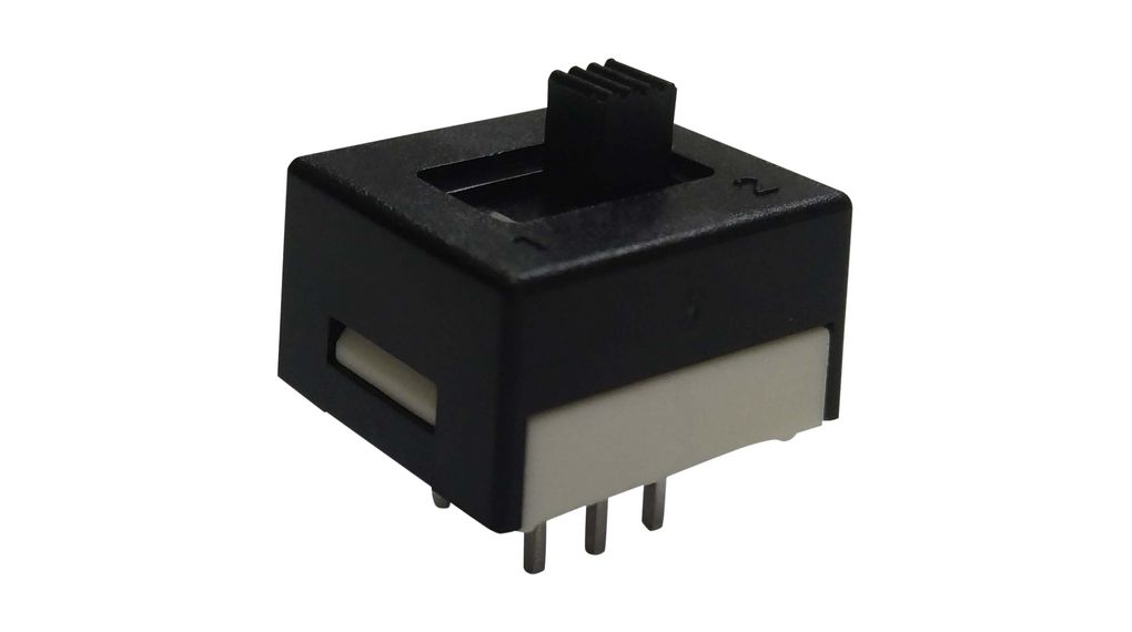 Miniature Slide Switch, 2CO, ON-ON, Through Hole
