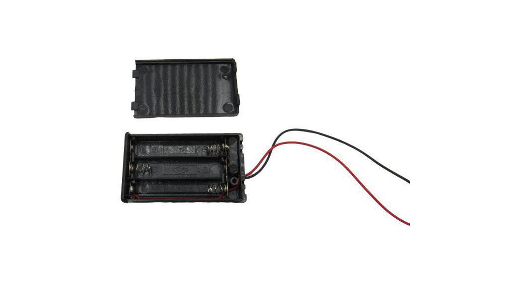Battery Holder with Switch 3x AAA SMD