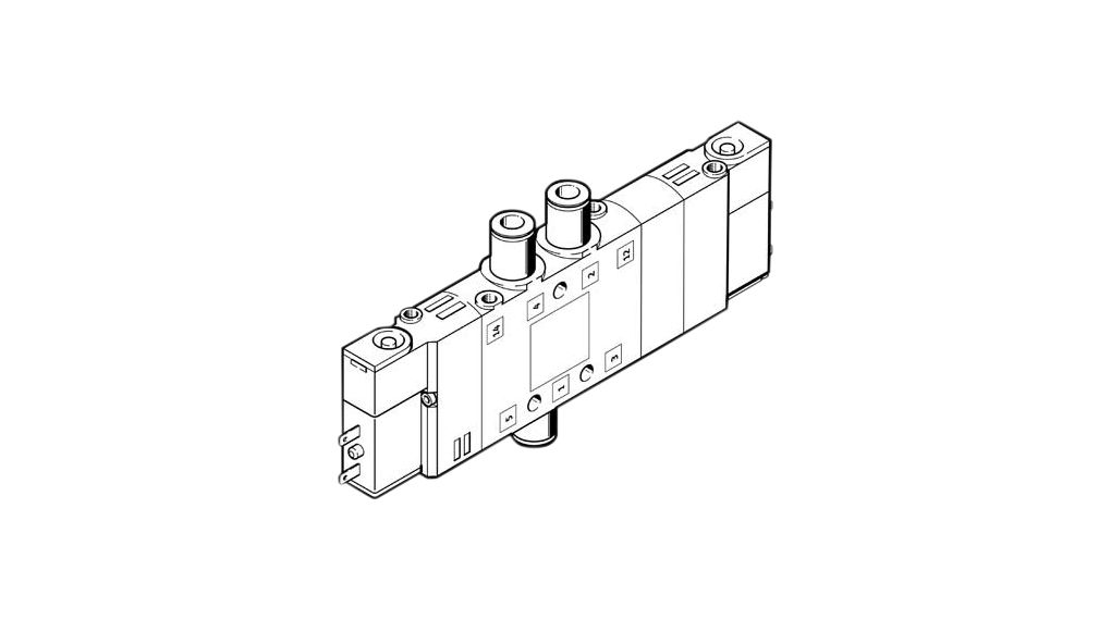 CPE10-M1BH-5/3G-QS6-B | Festo Solenoid Valve, 8bar, 24VDC, 5/2, QS-6 ...