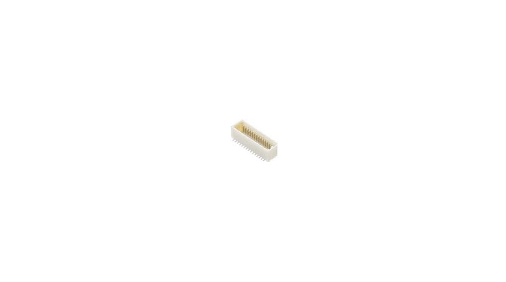 SlimStack BTB Connector 0.80mm Pitch Plug 4.50 or 5.50mm Mated Height 18 Circuits Vertical without Boss
